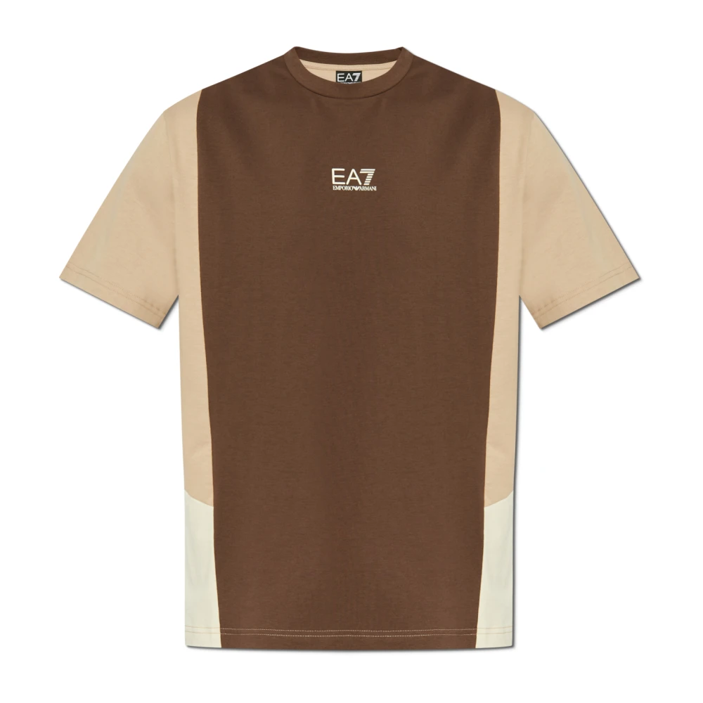 Emporio Armani EA7 T-shirt uit de collectie Brown Heren