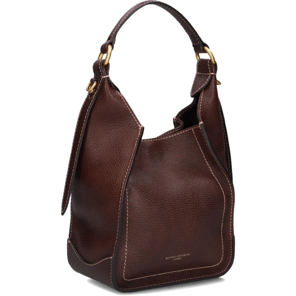 Gianni Chiarini Stijlvolle Bruine Handtas Olly 11055 Brown Dames