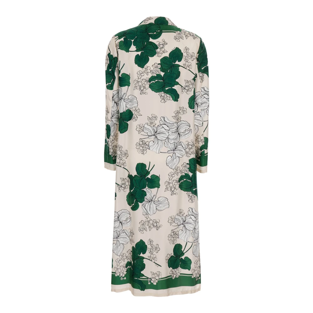 P.a.r.o.s.h. Bloemenzijden multicolor jas met revers Multicolor Dames