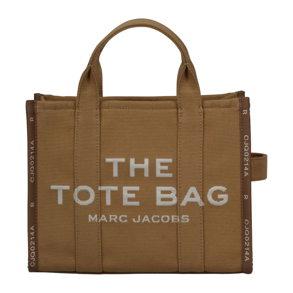 Marc Jacobs Jacquard Medium Tote Tas met Logo Print Brown Dames