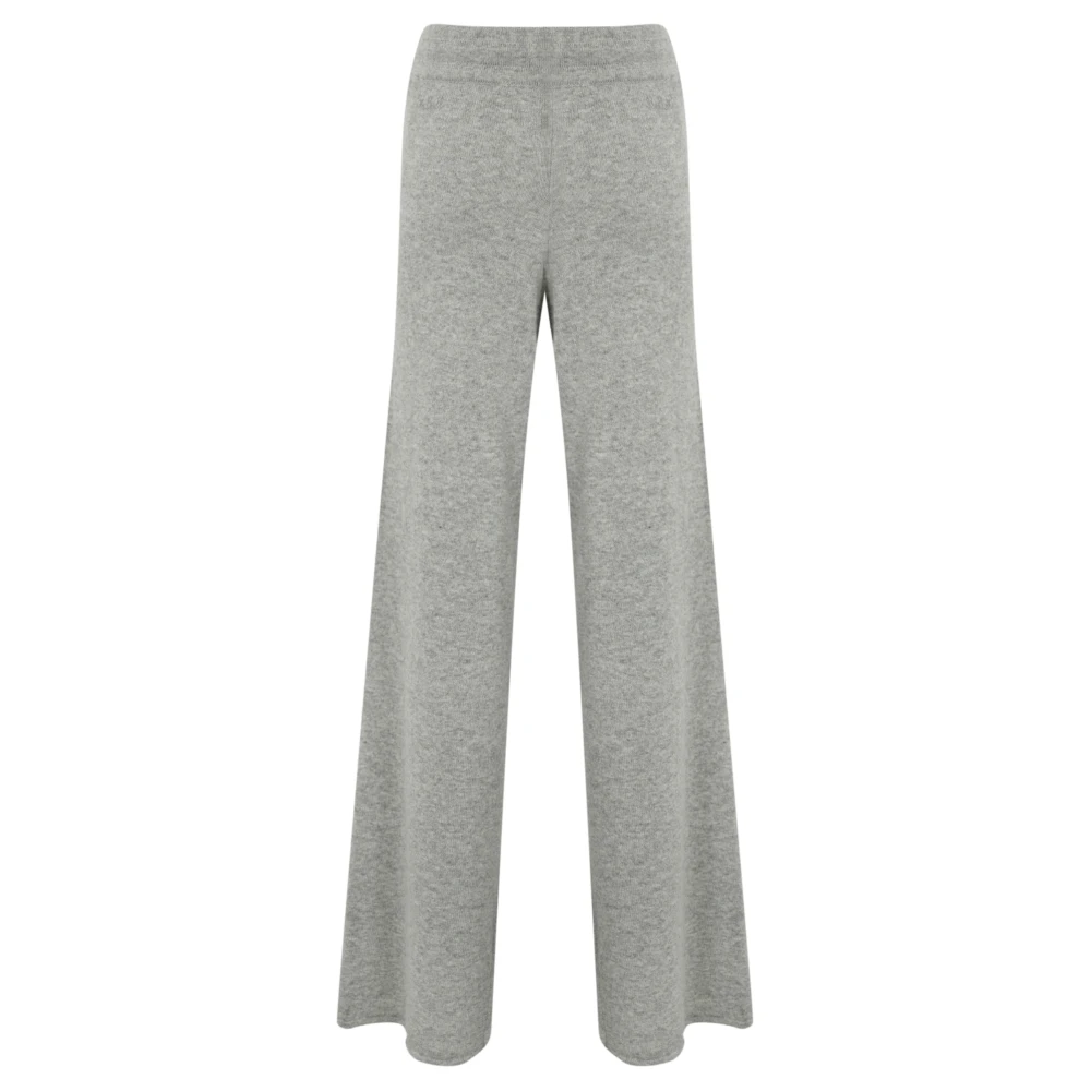 MC2 Saint Barth Kasjmier Wolmix Grijs Wijde Pijp Broek Gray Dames