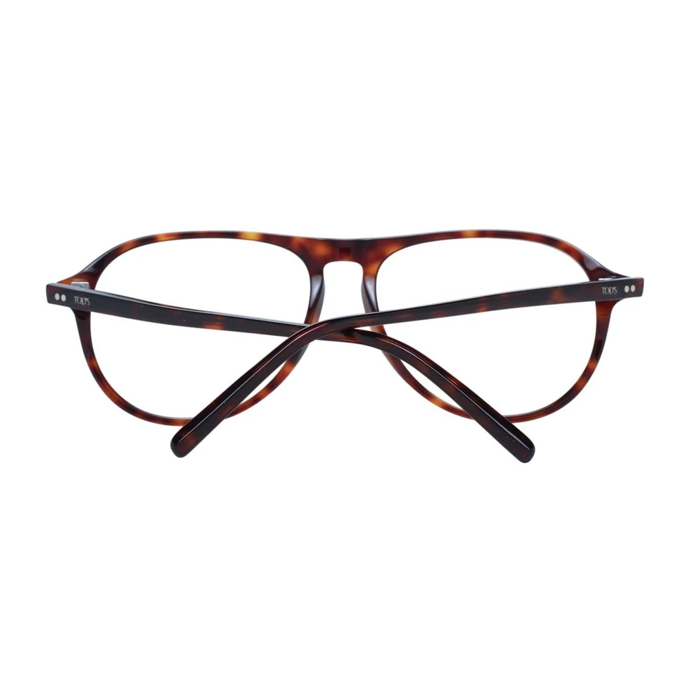 TOD'S Bruine Ronde Optische Frames voor Mannen Brown Heren