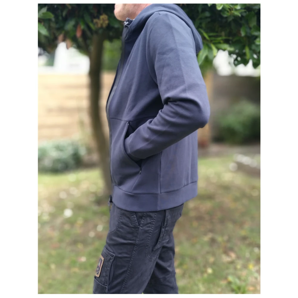 aeronautica militare Verstelbare hoodie Blue Heren