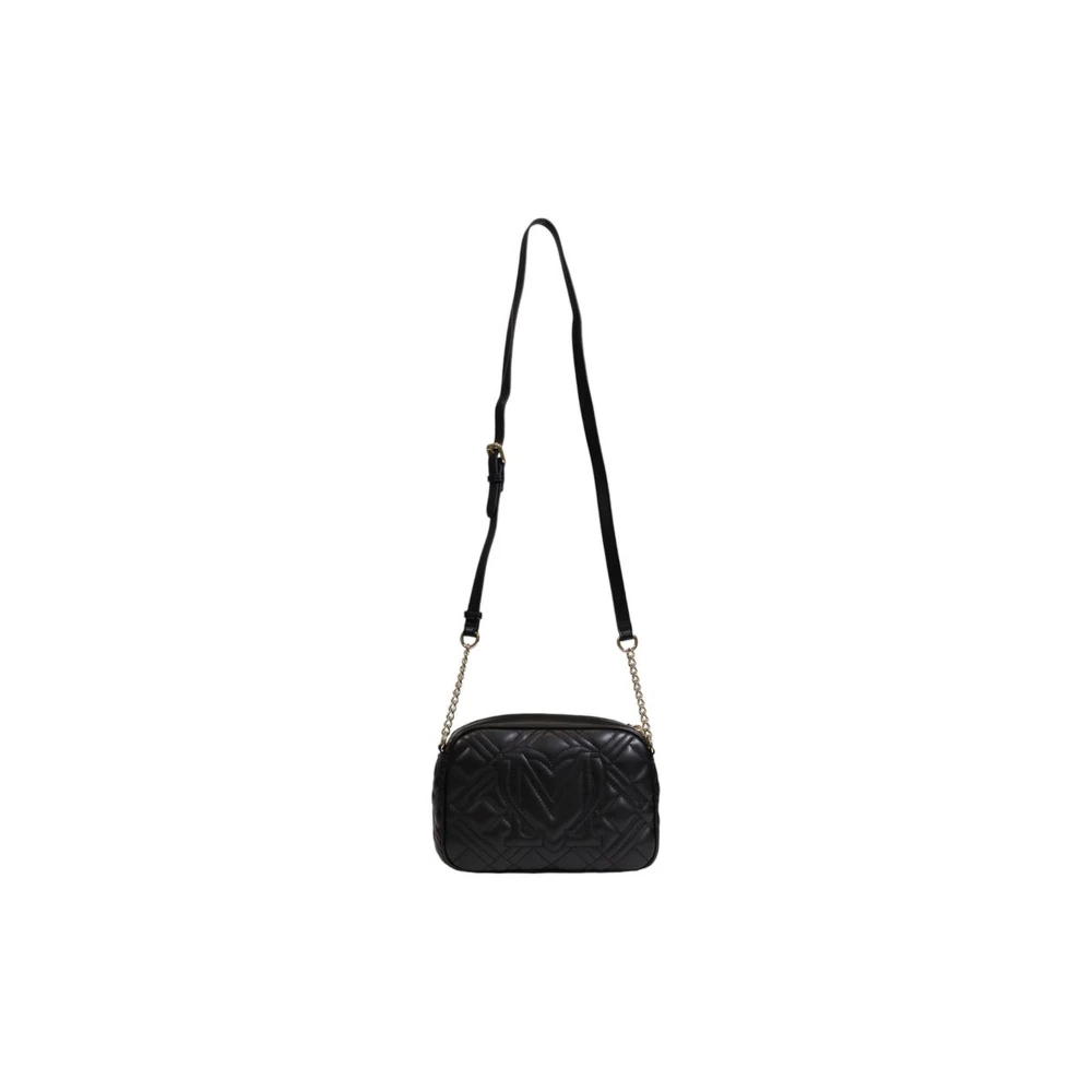 Love Moschino Stijlvolle Zwarte Polyethyleen Dames Handtas Black Dames