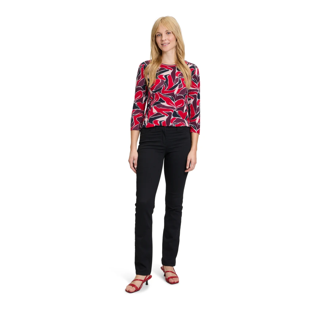 Betty Barclay Trendy Bedrukte Shirt Red Dames