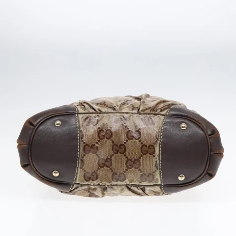 Gucci Vintage Pre-owned Coated canvas gucci-bags Beige Dames