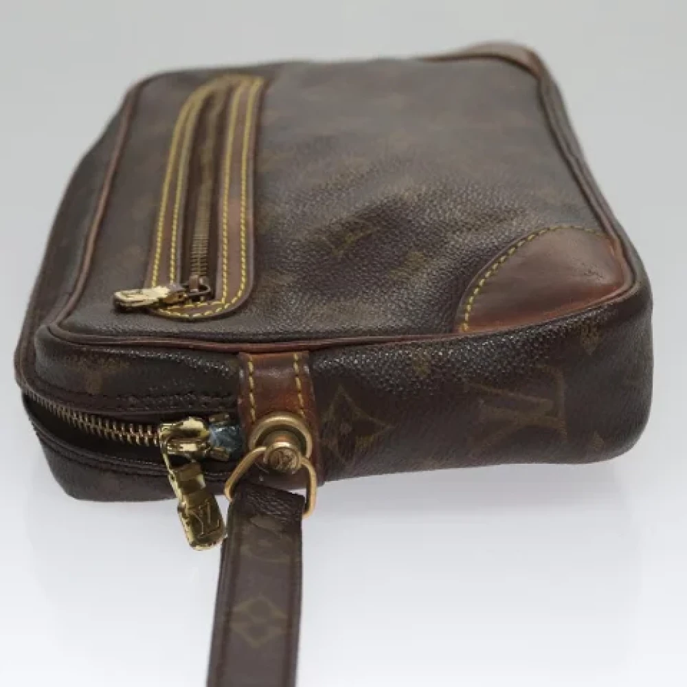 Louis Vuitton Vintage Pre-owned Canvas clutches Brown Dames