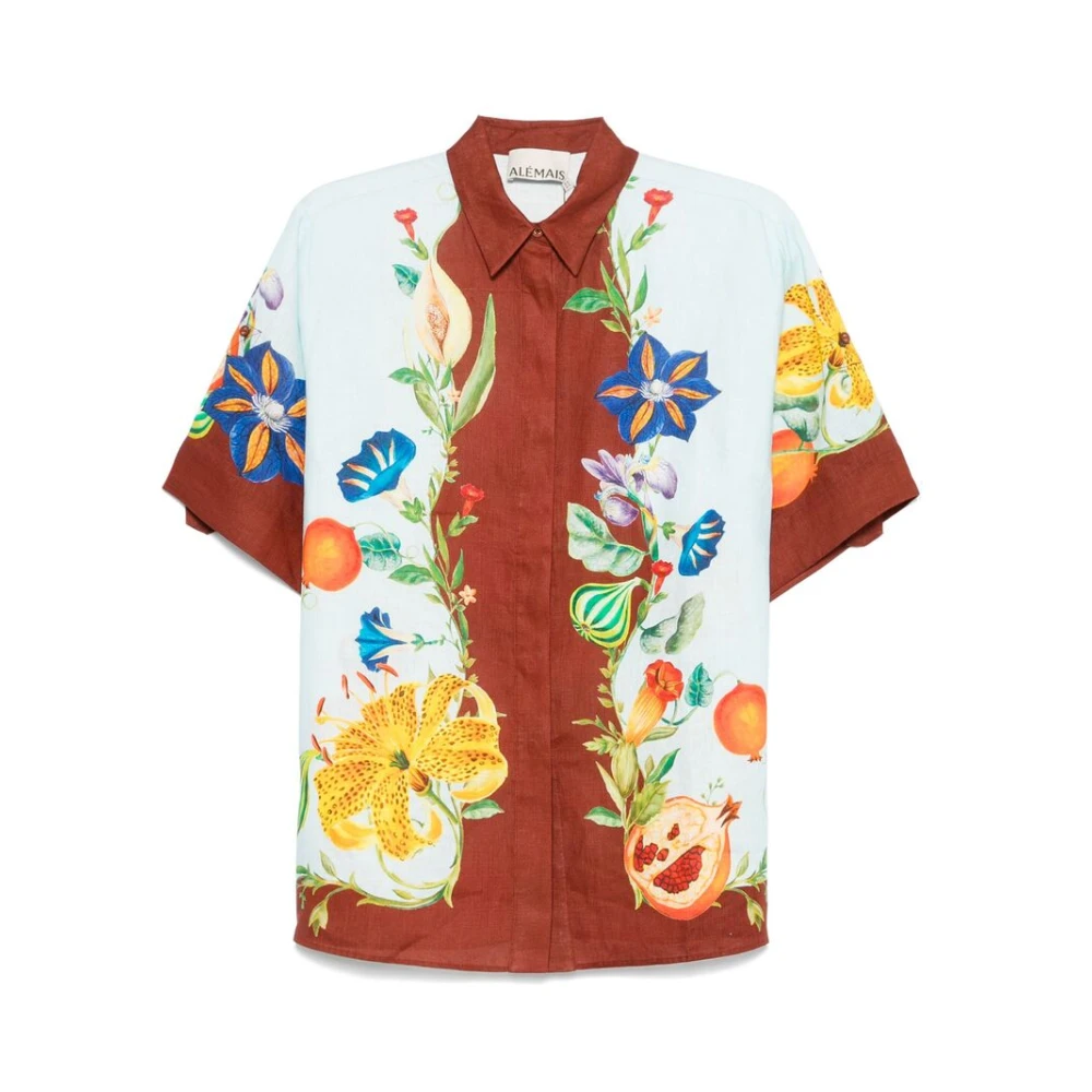 Alemais Blauwe Knoopsluiting Bewuste Jurk Multicolor Dames