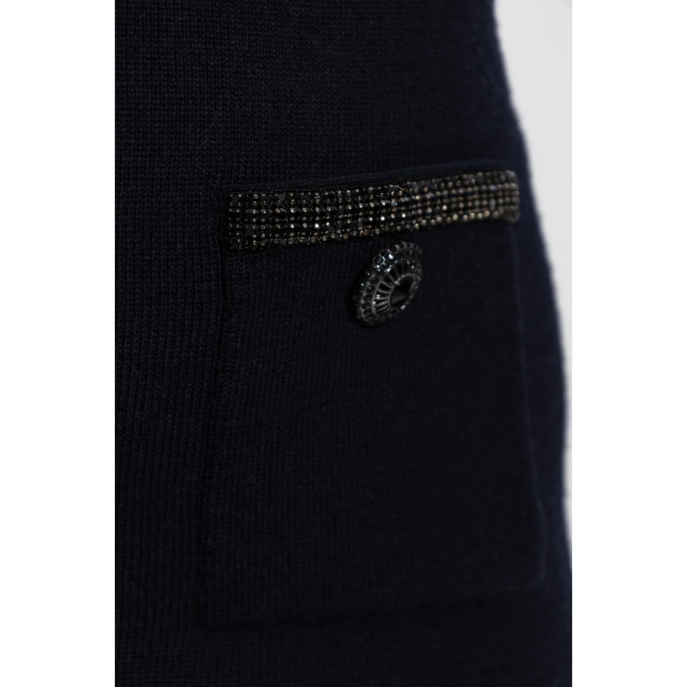 Self Portrait Rok met zakken Blue Dames