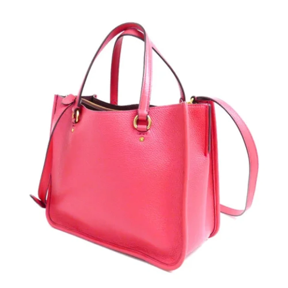 Coach Pre-owned Leather handbags Pink Dames