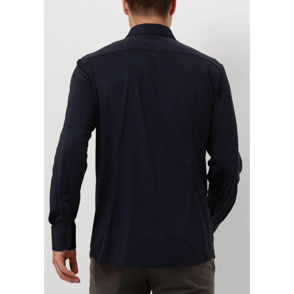Boss Black Stijlvol Donkerblauw Overhemd Blue Heren
