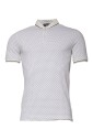 white-polka-dot-collared-polo-t-shirt