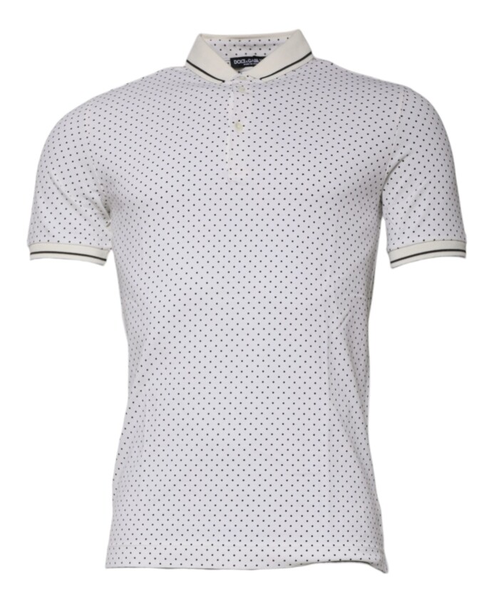 white-polka-dot-collared-polo-t-shirt