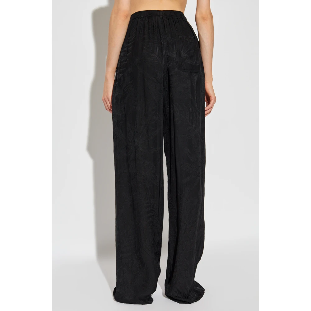 Balenciaga Wijdvallende broek Black Dames