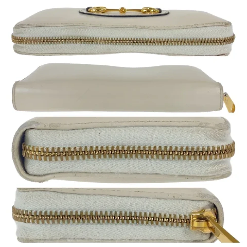 Gucci Vintage Pre-owned Leather wallets White Dames