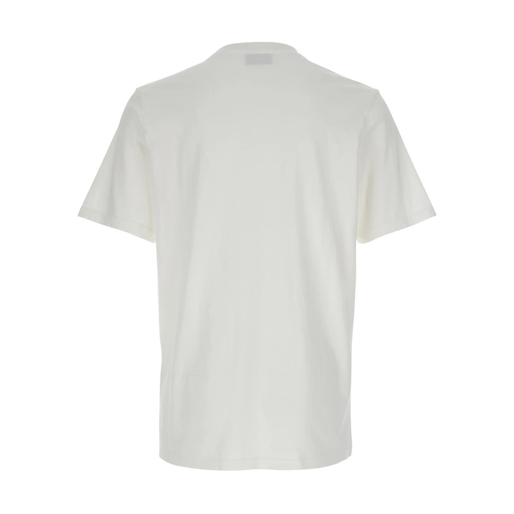 Autry Logo Geborduurd Wit T-shirt Katoen Man White Heren