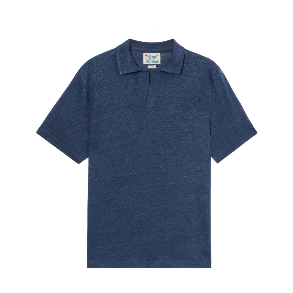 Mc2 Saint Barth Blue Polo Shirts, Male, Xl, Polo Fraser