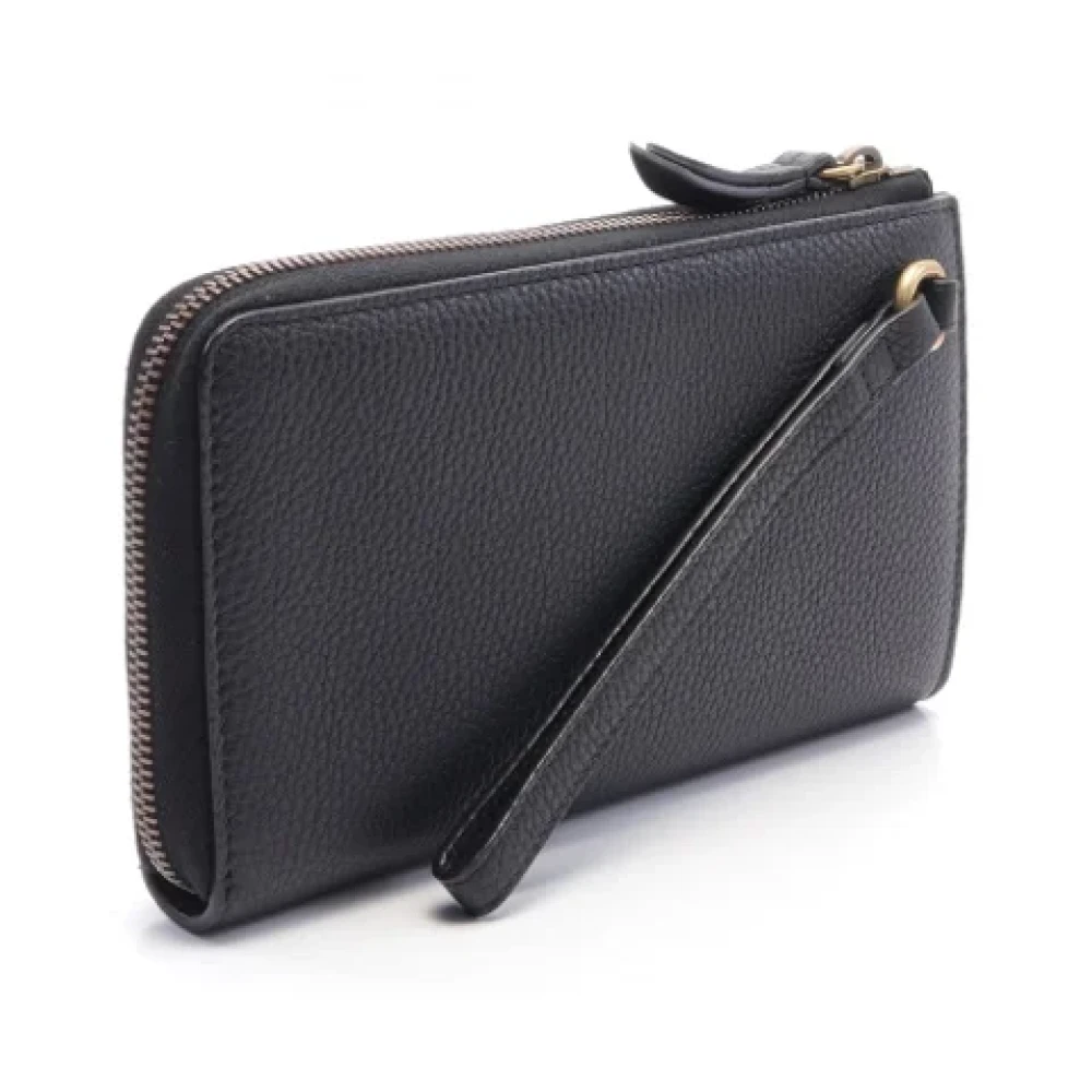 Gucci Vintage Pre-owned Leather wallets Black Dames