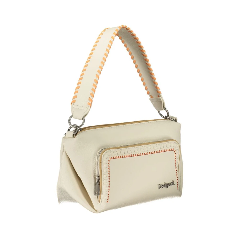 Desigual Stijlvolle witte handtas met schouderband White Dames