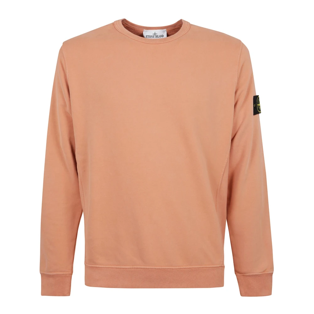 Stone Island Casual Hooded Sweatshirt Orange Heren