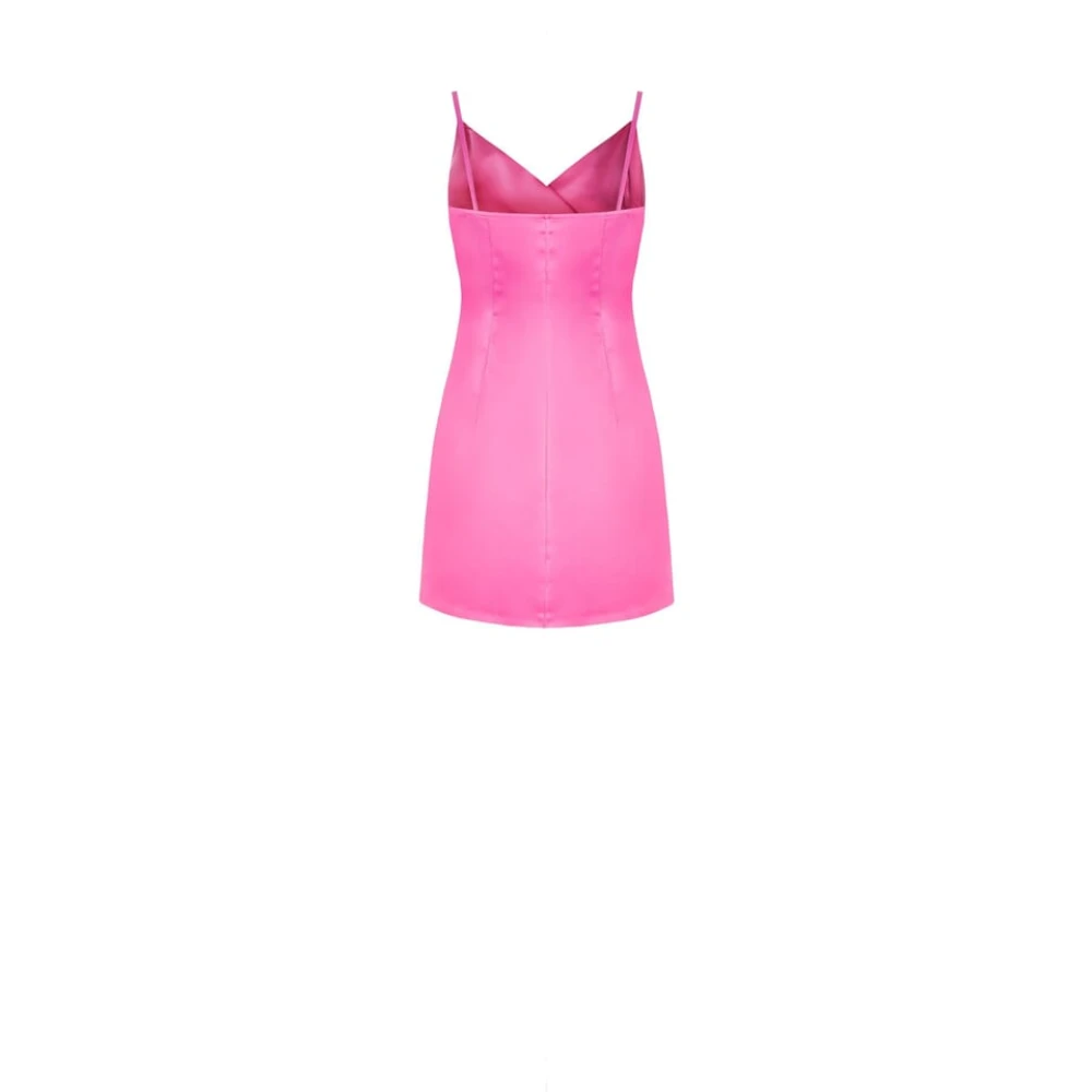 RINASCIMENTO Satin gedrapeerde minijurk Pink Dames