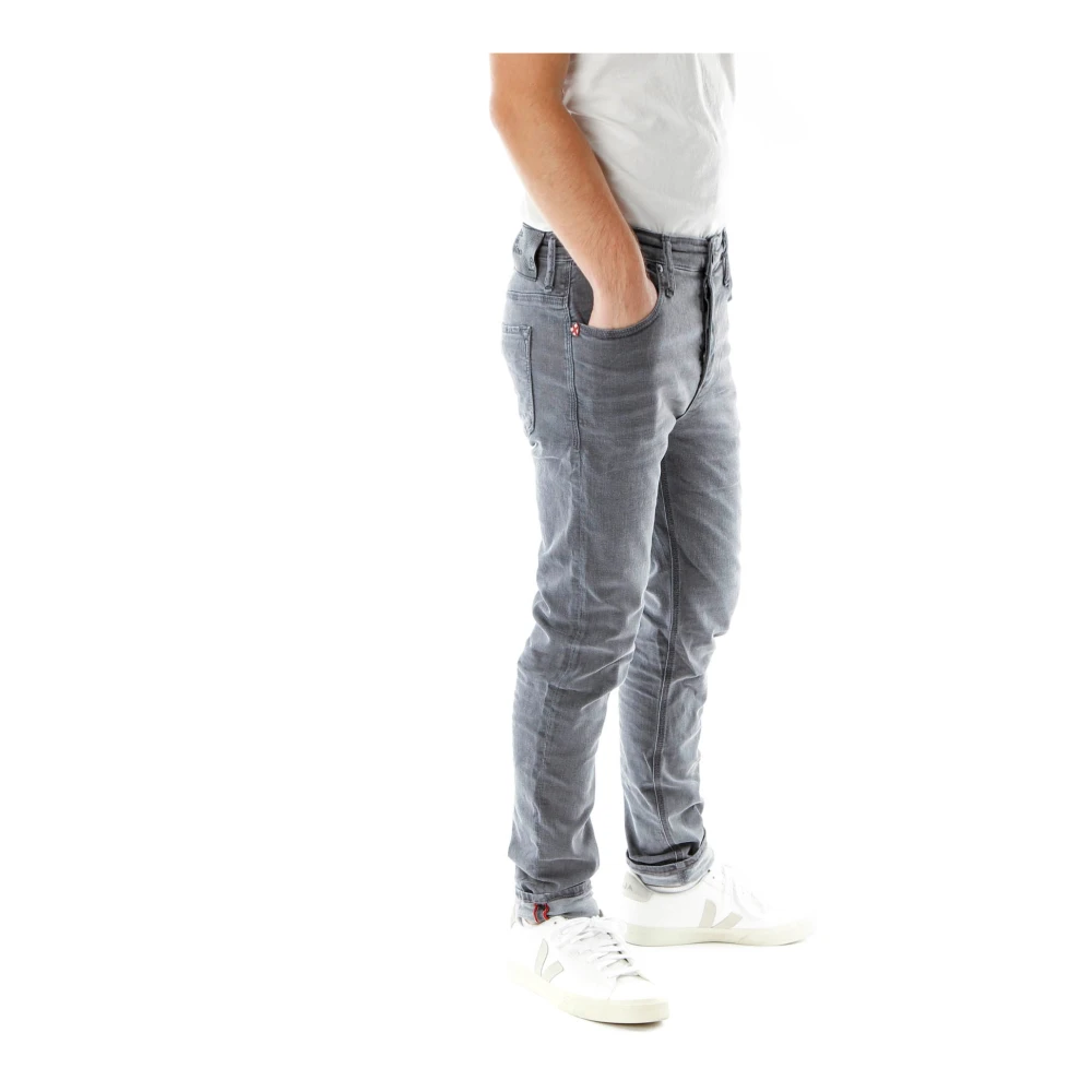 Blue de Gênes Slim-fit Jeans Gray Heren