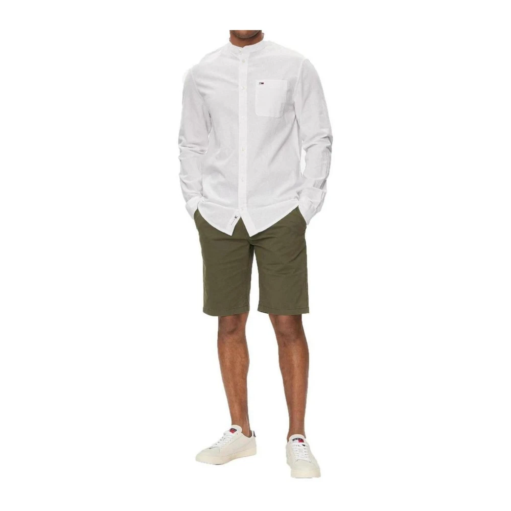 Tommy Jeans Katoenen Bermuda Shorts Heren Collectie Green Heren