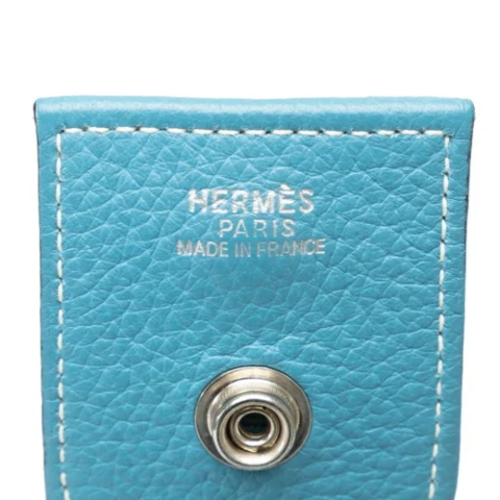 Hermès Vintage Pre-owned Canvas shoulder-bags Blue Dames