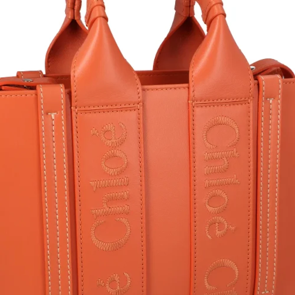 Chloé Leather totes Orange Dames