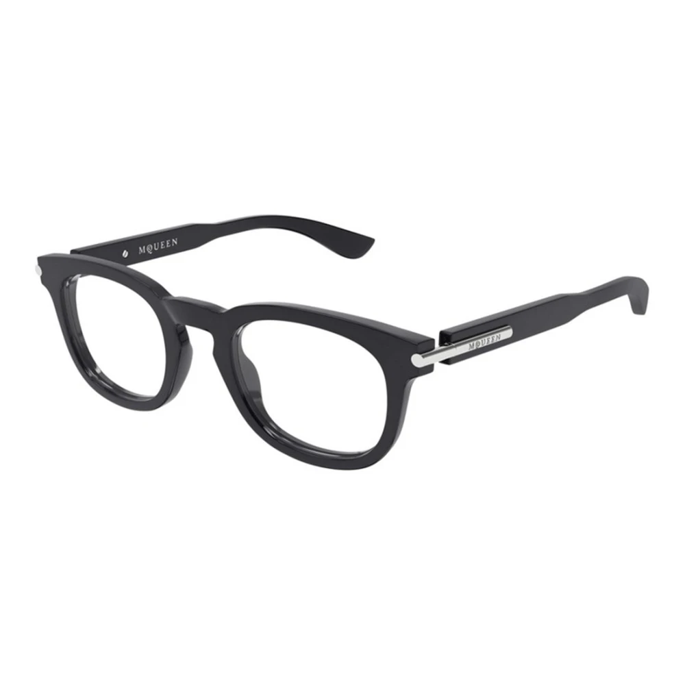 Alexander Mcqueen Men's Gray Glasses, 48 Mm, Panthos Optical Frame