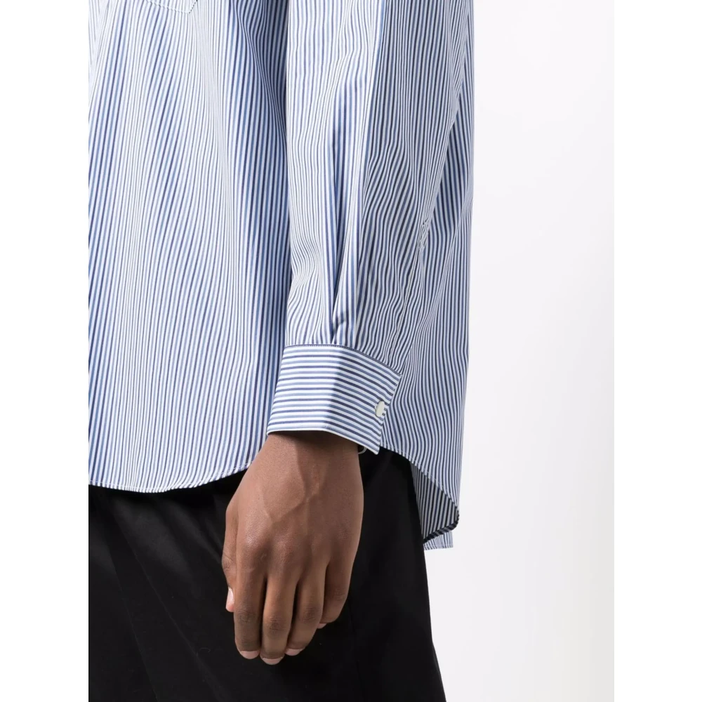 Comme des Garçons Gestreept Herenoverhemd Blue Heren