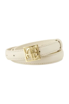 Vitt Läder Monogrambä - Stilfull