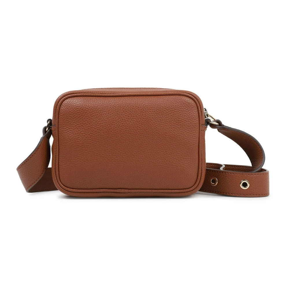 Michael Kors Elegante Schoudertas van Gecoat Stof Beige Dames