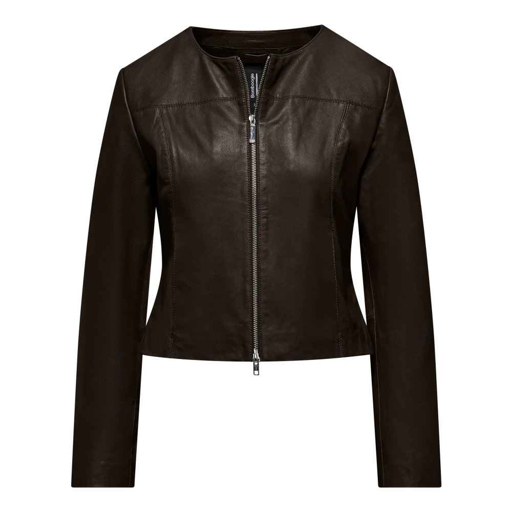 Bomboogie Donna Marrone - Giacca In Pelle Di Agnello - Jackets - Xl