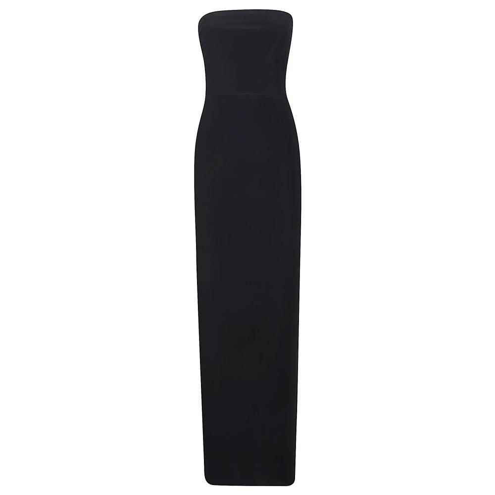 Norma Kamali Women's Black Strapless Long Dress - Maxi Dresses - S - Dresses