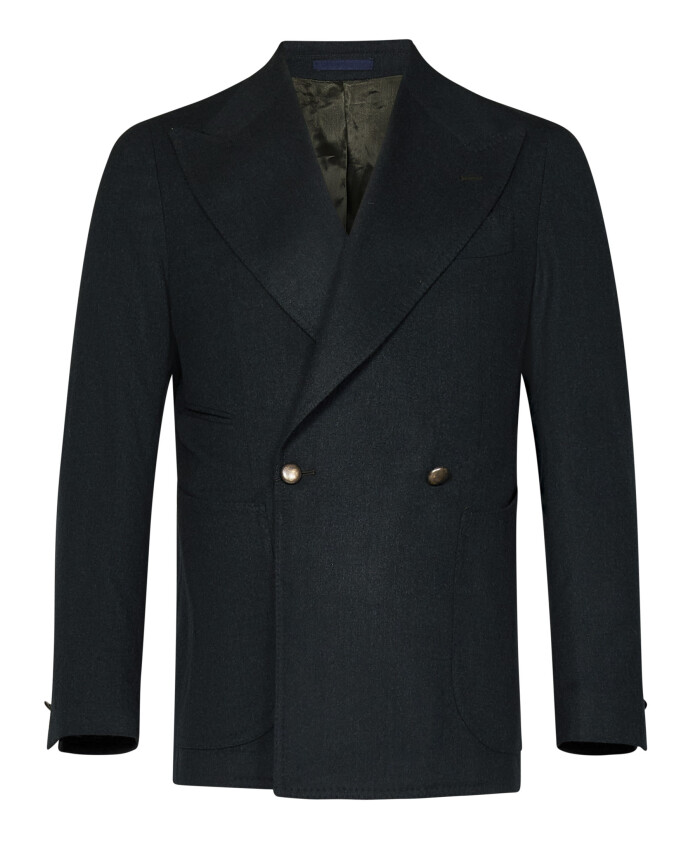 blazer-en-cachemire-vert-a-double-boutonnage