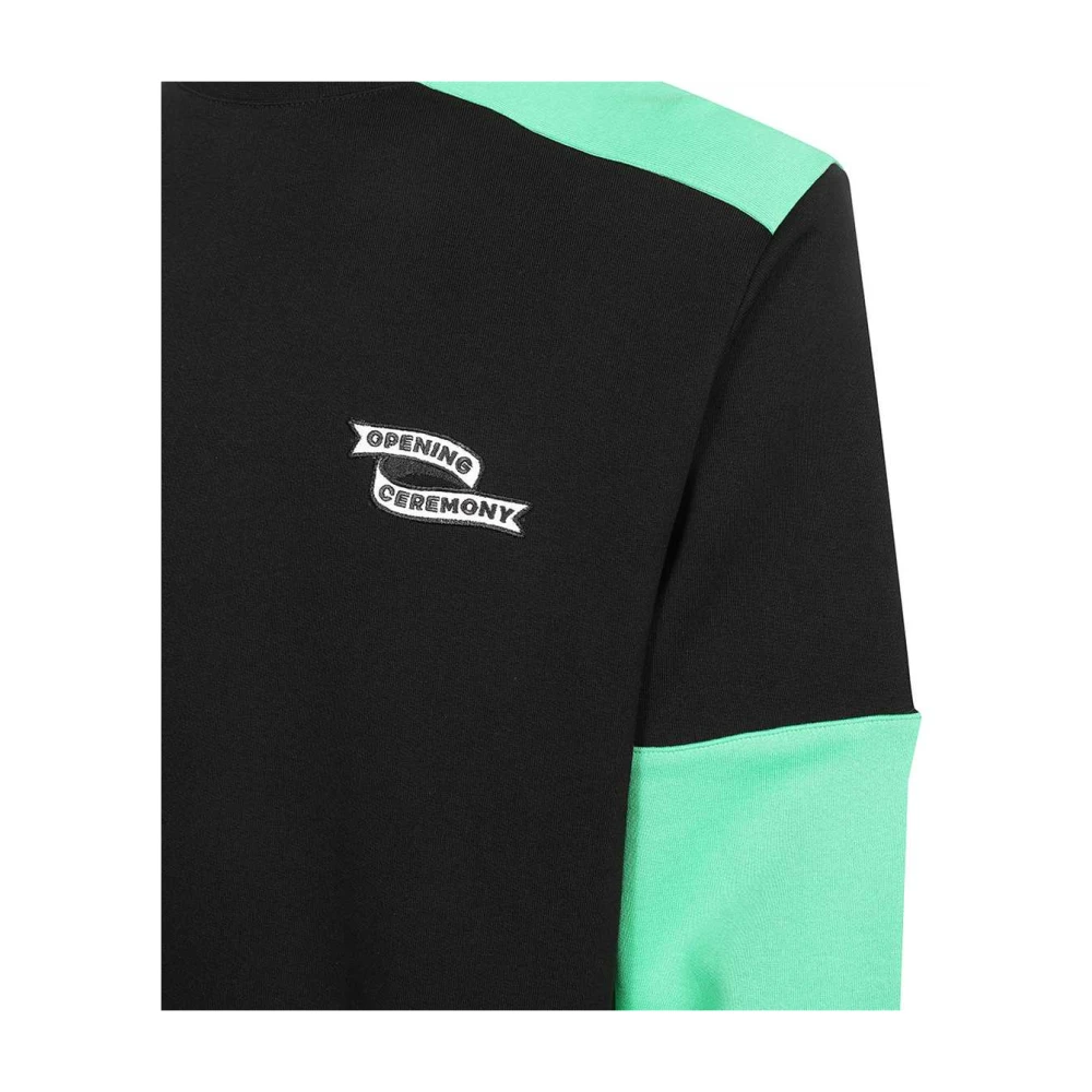 Opening Ceremony Logo Patch Katoenen Sweatshirt Multicolor Heren