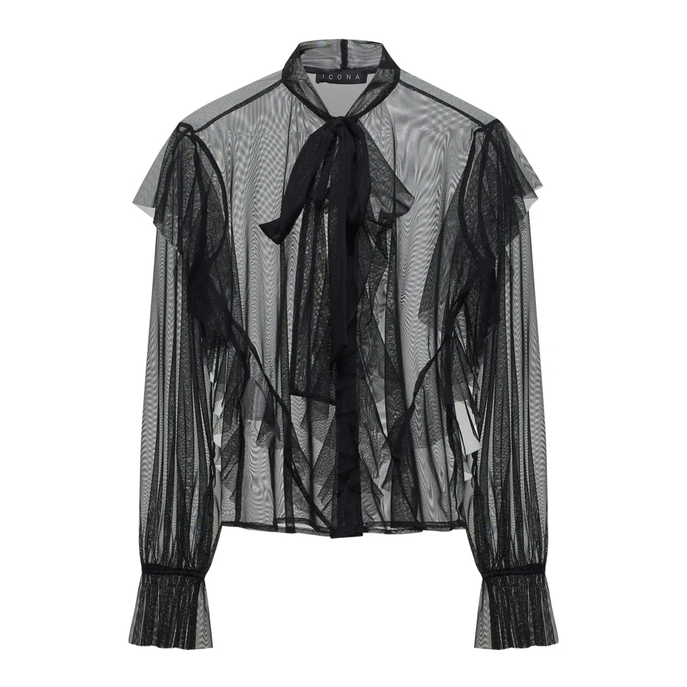 Kaos Icona Zwarte Shirts Black Dames