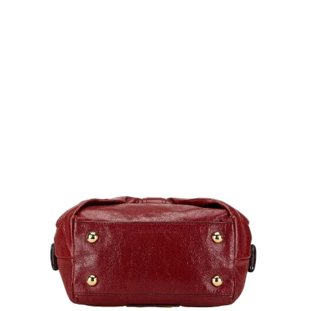 Valentino Vintage Pre-owned Leather handbags Red Dames