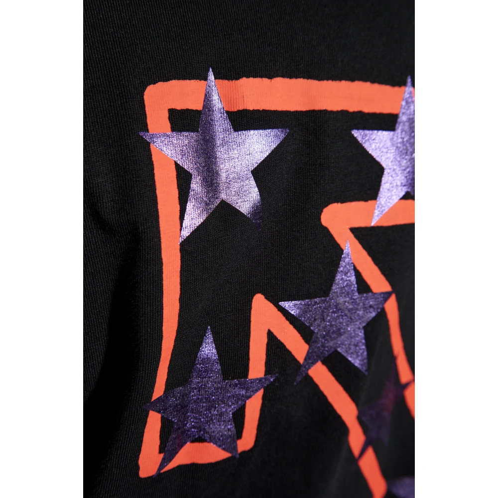 Off White T-shirt met logo Black Heren