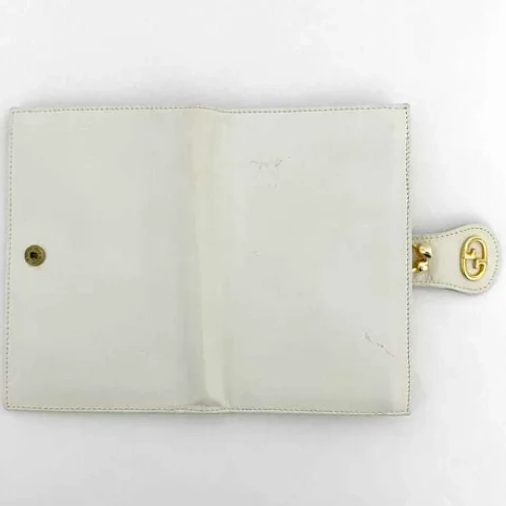 Gucci Vintage Pre-owned Leather wallets White Dames