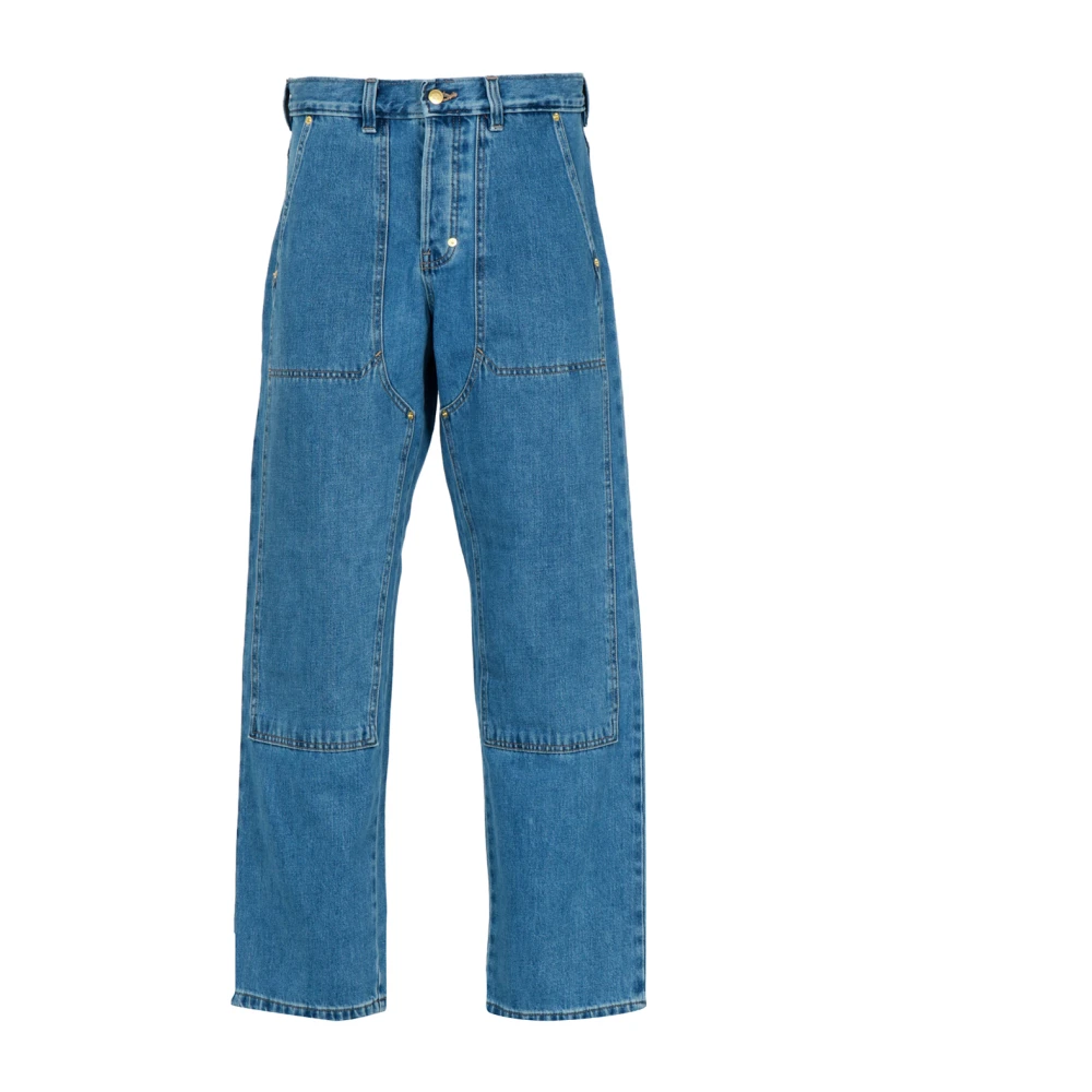 Dickies Herr Blå Jeans W31 L32, Bomull, Trucker Double Knee Relaxed Jeans