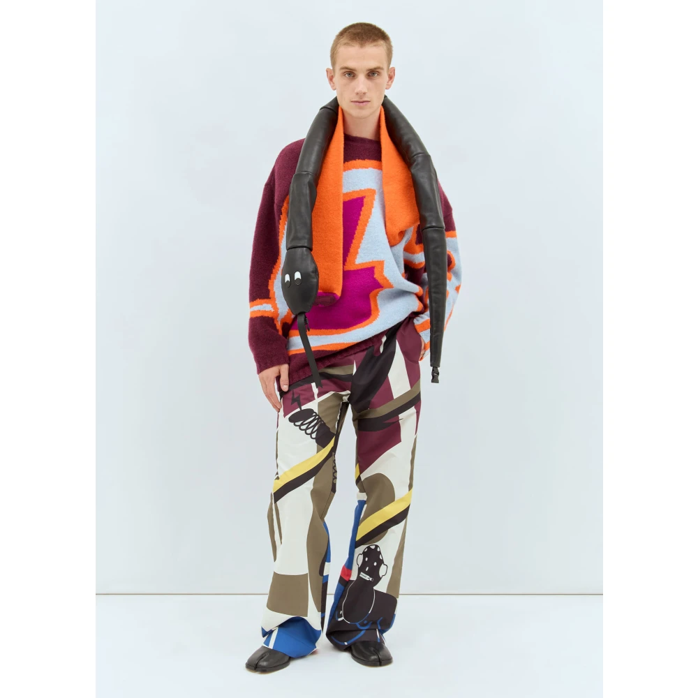 Walter Van Beirendonck Elastische Taille Gedrukte Broek Multicolor Heren