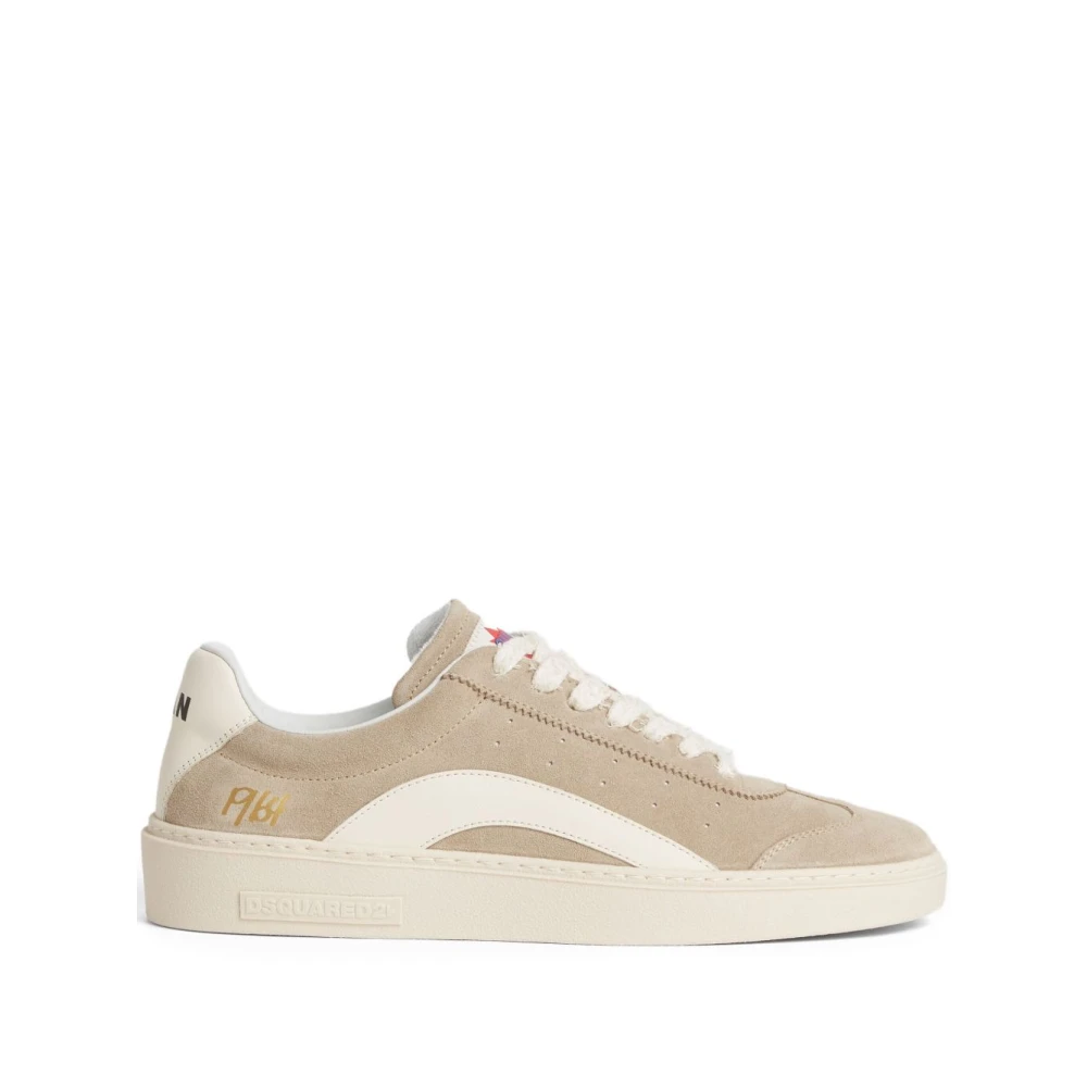 Dsquared2 Men's Beige Sneakers, 7 Uk, Stylish Trainers