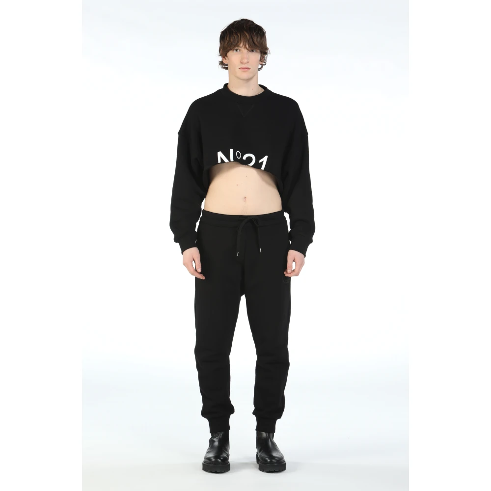 N21 Katoenen Broek Black Heren