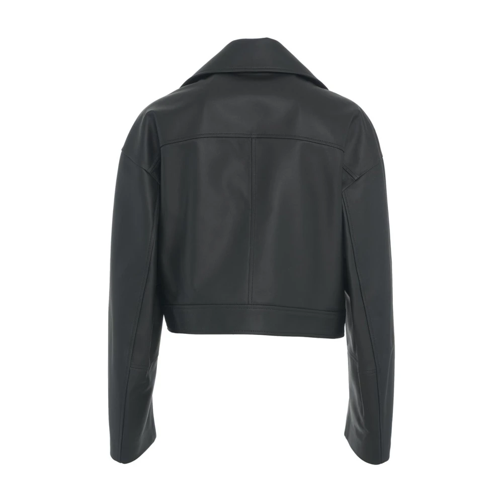 1972 Desa Stijlvolle Zwarte Leren Jas Ss25 Black Dames
