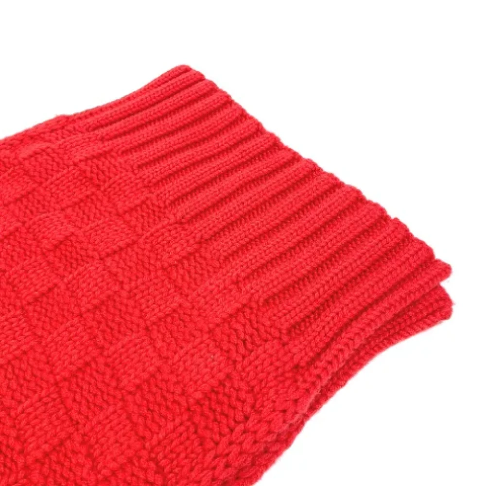 Louis Vuitton Vintage Pre-owned Cashmere scarves Red Dames