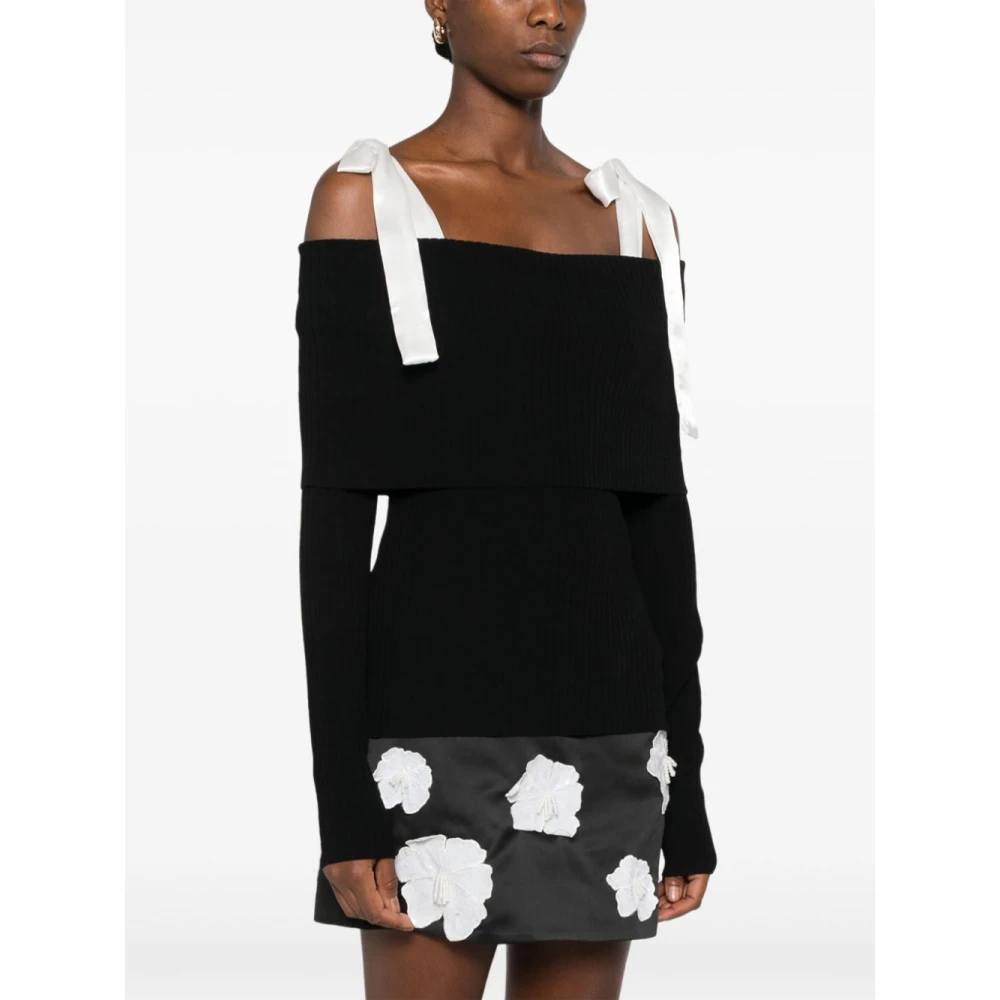 Rotate Birger Christensen Zwarte trui Black Dames