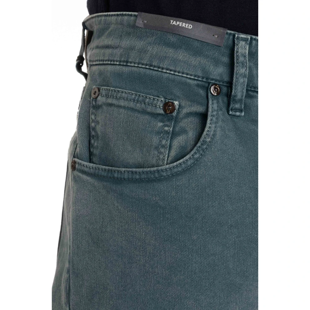 PT Torino Blauwe Denim Tapered Fit Jeans Blue Heren