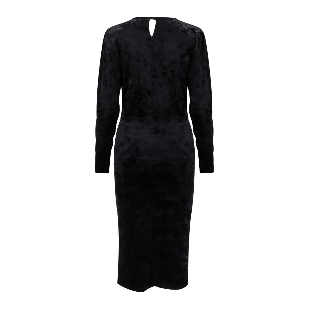 Isabel Marant Étoile Chenille Drapery Jurk Black Dames